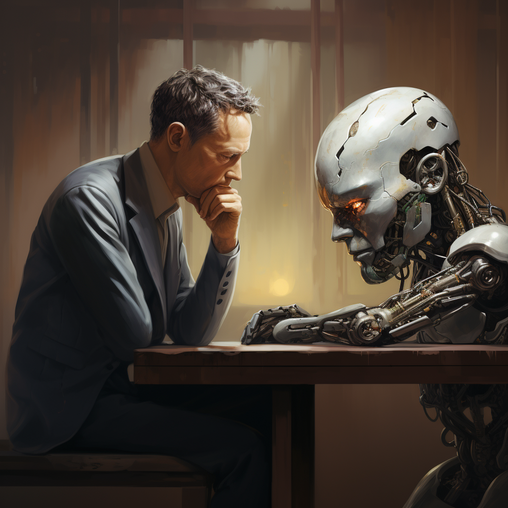 Imagen de Hombre vs Robot
